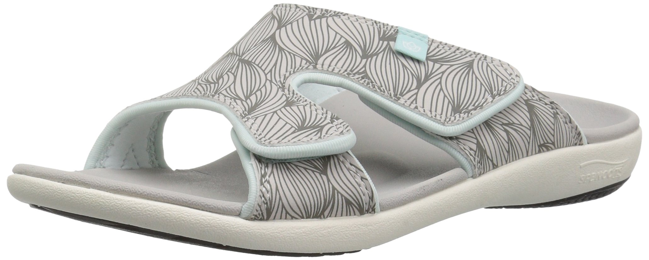 Spenco Women's Kholo Wave Slide Sandal - Comfortable Slide Sandal for Casual Wear, Wide Fit Available