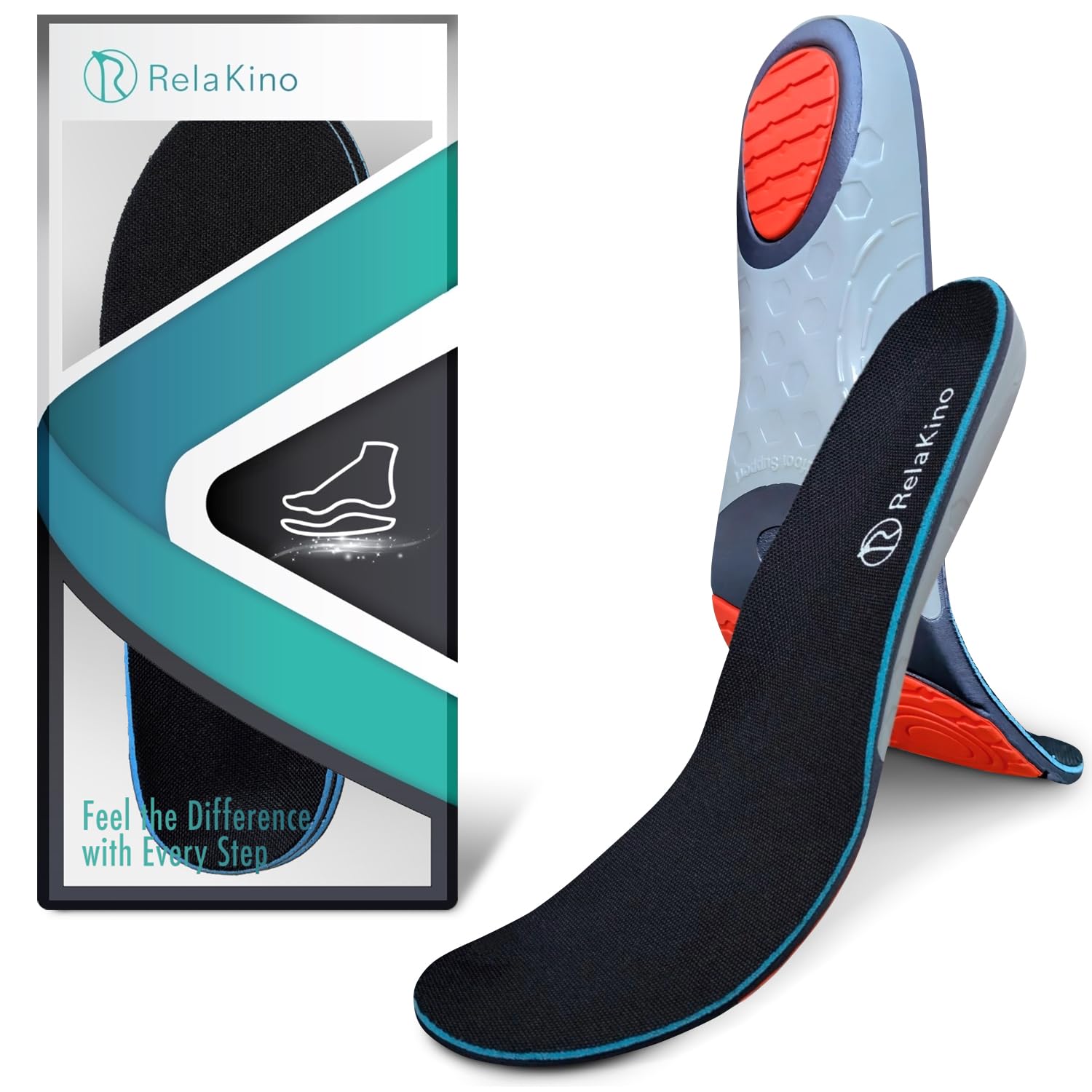 All-Day Comfort Unisex Shoe Insoles from Japan - Shock Absorption Insoles for Men - Arch Support Shoe Inserts for Women 