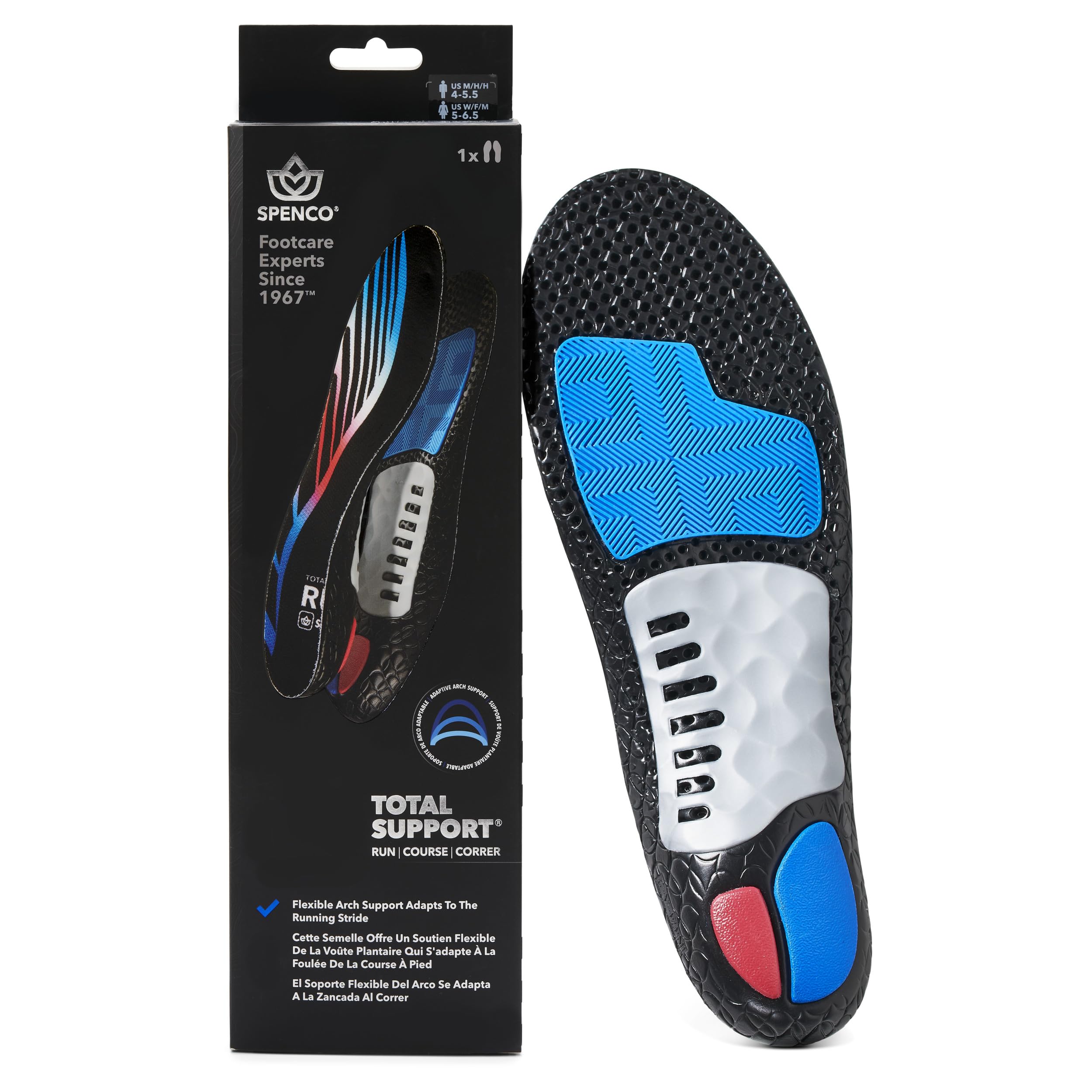 Spenco Total Support Run Shoe Insole for Men's 10-11.5 / Women's 11-1|5